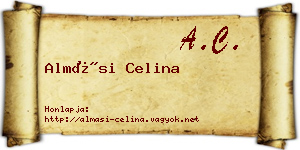 Almási Celina névjegykártya